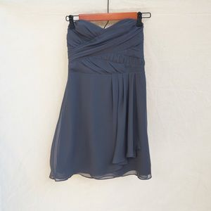 Slate grey babydoll dress from express Size 0